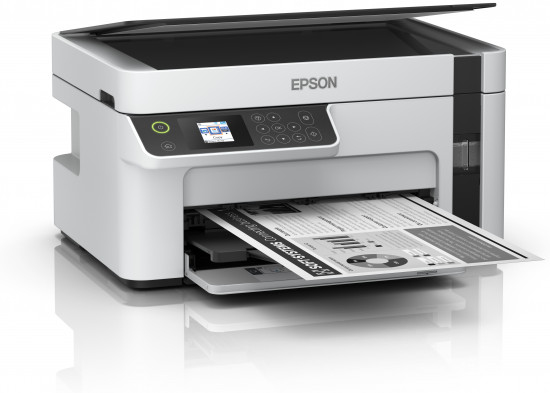 EcoTank ET-M2120 ET M2120 ETM2120 2120 - Multifunction printer - B/W - ink-jet - A4/Legal (media) - up to 15 ppm (printing) - 150 sheets - USB, Wi-Fi - white thumbnail