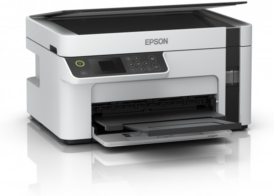 EcoTank ET-M2120 ET M2120 ETM2120 2120 - Multifunction printer - B/W - ink-jet - A4/Legal (media) - up to 15 ppm (printing) - 150 sheets - USB, Wi-Fi - white thumbnail