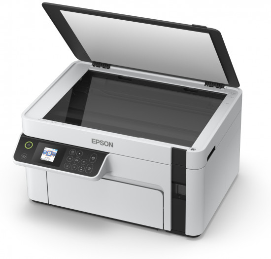 EcoTank ET-M2120 ET M2120 ETM2120 2120 - Multifunction printer - B/W - ink-jet - A4/Legal (media) - up to 15 ppm (printing) - 150 sheets - USB, Wi-Fi - white thumbnail