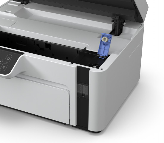 EcoTank ET-M2120 ET M2120 ETM2120 2120 - Multifunction printer - B/W - ink-jet - A4/Legal (media) - up to 15 ppm (printing) - 150 sheets - USB, Wi-Fi - white thumbnail