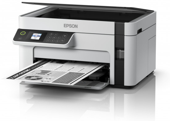 EcoTank ET-M2120 ET M2120 ETM2120 2120 - Multifunction printer - B/W - ink-jet - A4/Legal (media) - up to 15 ppm (printing) - 150 sheets - USB, Wi-Fi - white thumbnail