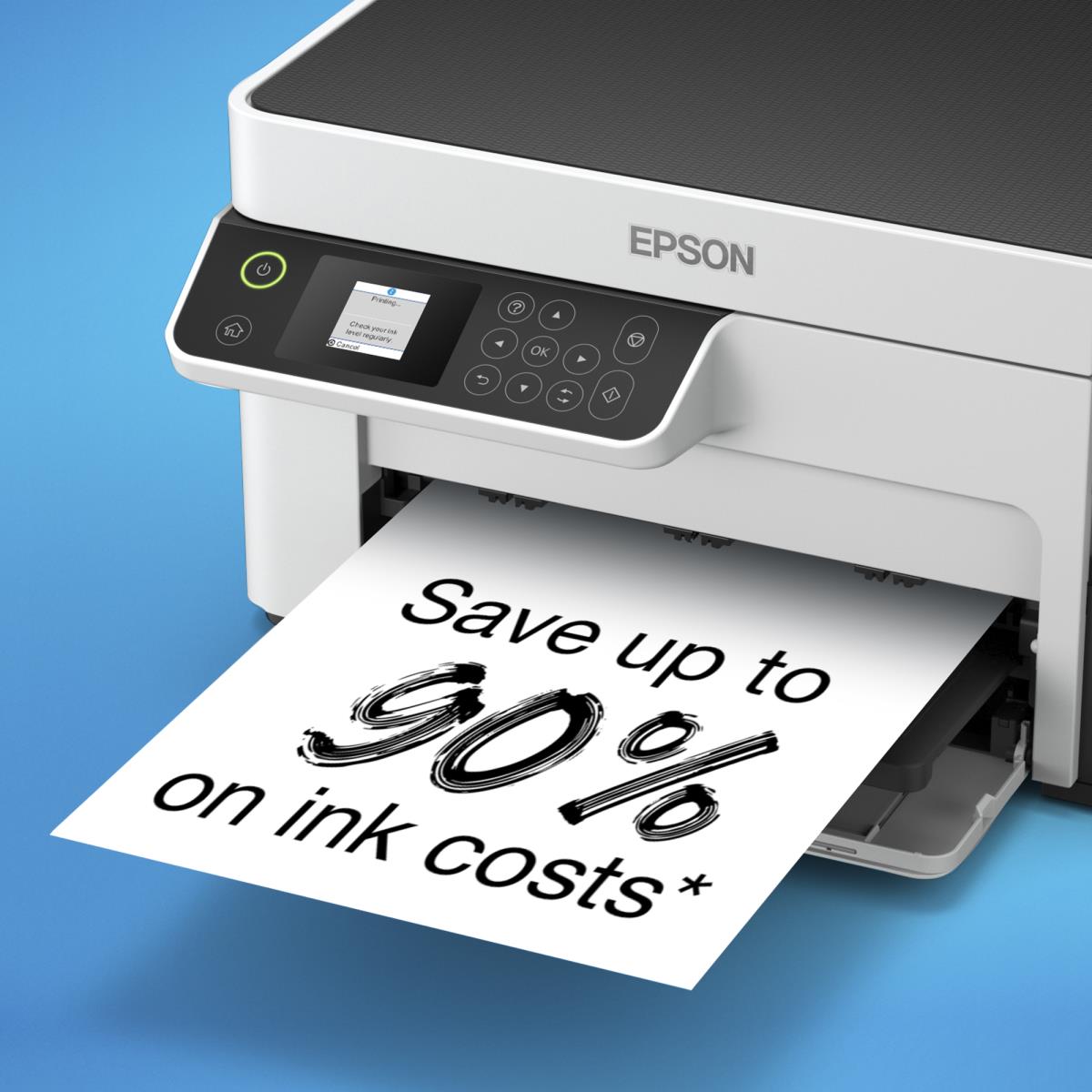 EcoTank ET-M2120 ET M2120 ETM2120 2120 - Multifunction printer - B/W - ink-jet - A4/Legal (media) - up to 15 ppm (printing) - 150 sheets - USB, Wi-Fi - white thumbnail