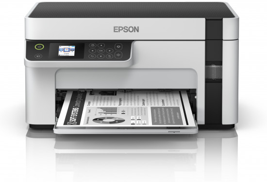 EcoTank ET-M2120 ET M2120 ETM2120 2120 - Multifunction printer - B/W - ink-jet - A4/Legal (media) - up to 15 ppm (printing) - 150 sheets - USB, Wi-Fi - white thumbnail