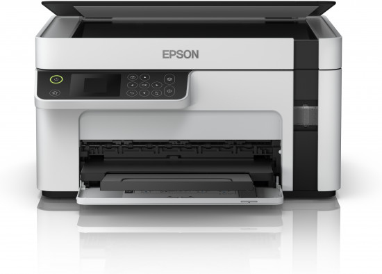 EcoTank ET-M2120 ET M2120 ETM2120 2120 - Multifunction printer - B/W - ink-jet - A4/Legal (media) - up to 15 ppm (printing) - 150 sheets - USB, Wi-Fi - white thumbnail