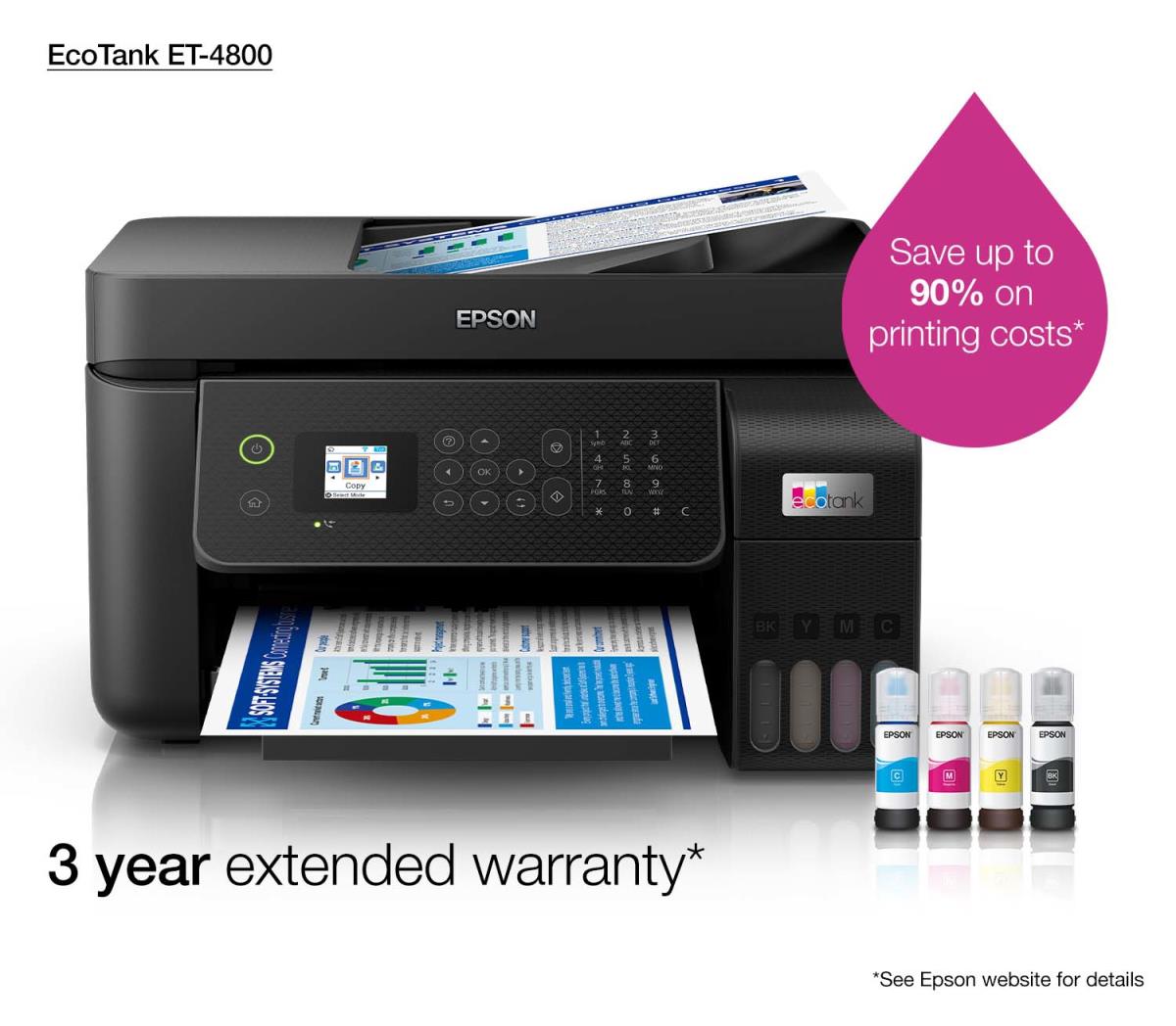 EU Product - Multifunktionsdrucker EcoTank ET-4800 - Printer - Inkjet thumbnail
