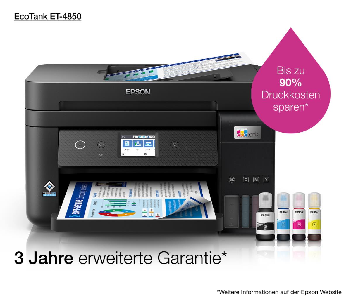 EU Product - EcoTank ET-4850 - Multifunktionsdrucker - Farbe - Tintenstrahl thumbnail