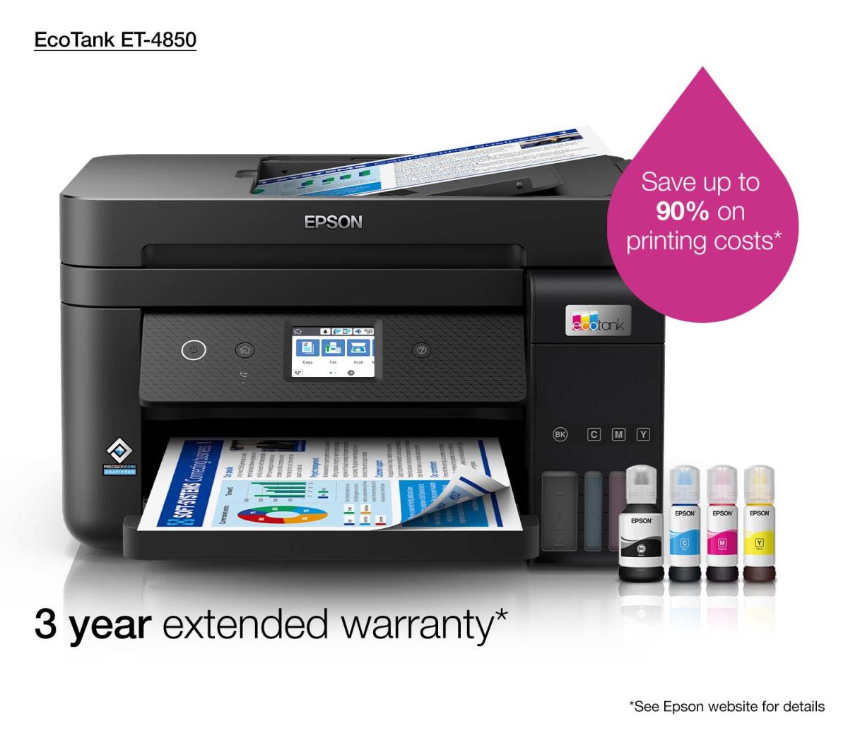 EU Product - EcoTank ET-4850 - Multifunktionsdrucker - Farbe - Tintenstrahl thumbnail