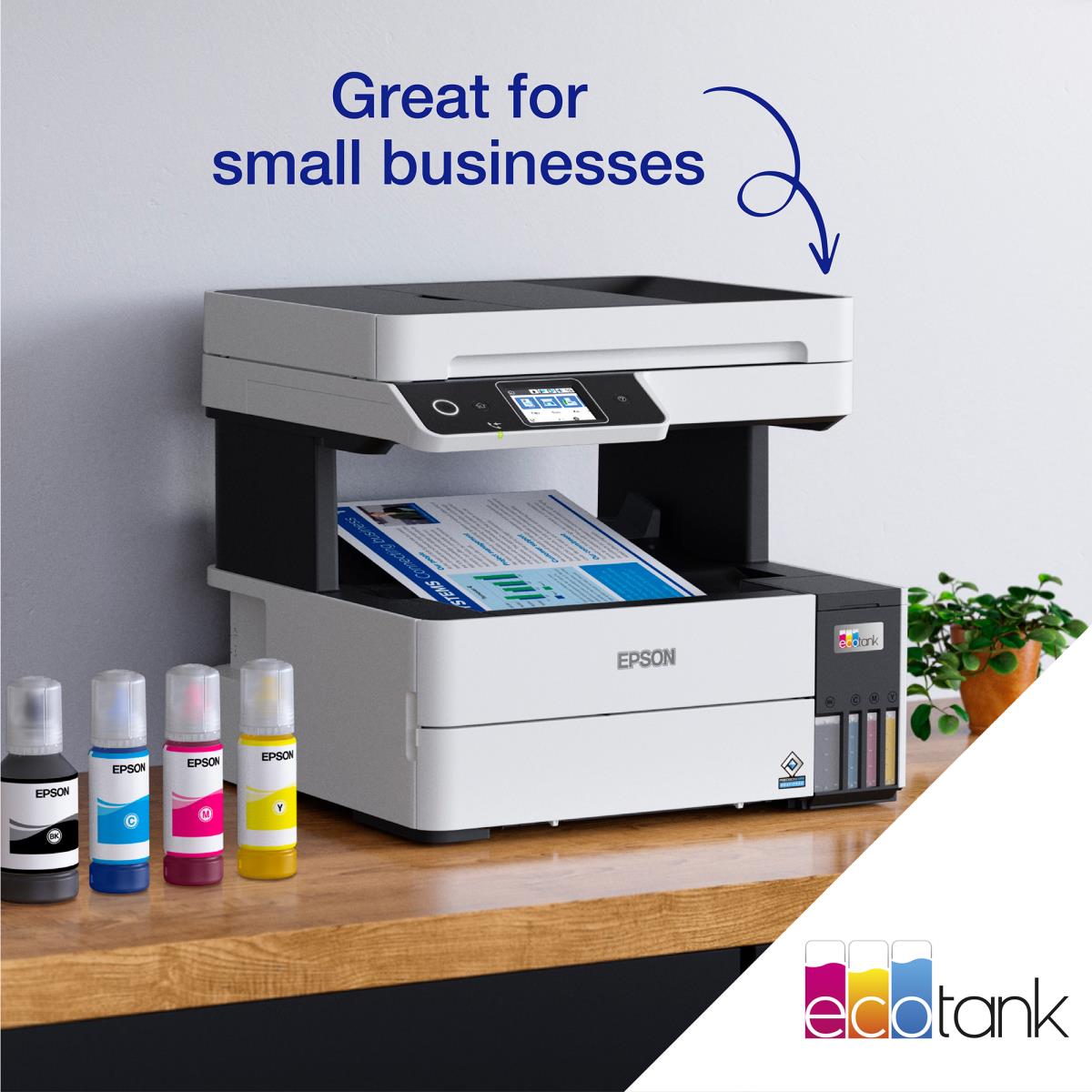 EcoTank ET-5170  ET 5170 ET5170 - Multifunction printer - colour - ink-jet - A4/Legal (media) - up to 17 ppm (printing) - 250 sheets - 33.6 Kbps - USB, LAN, Wi-Fi thumbnail