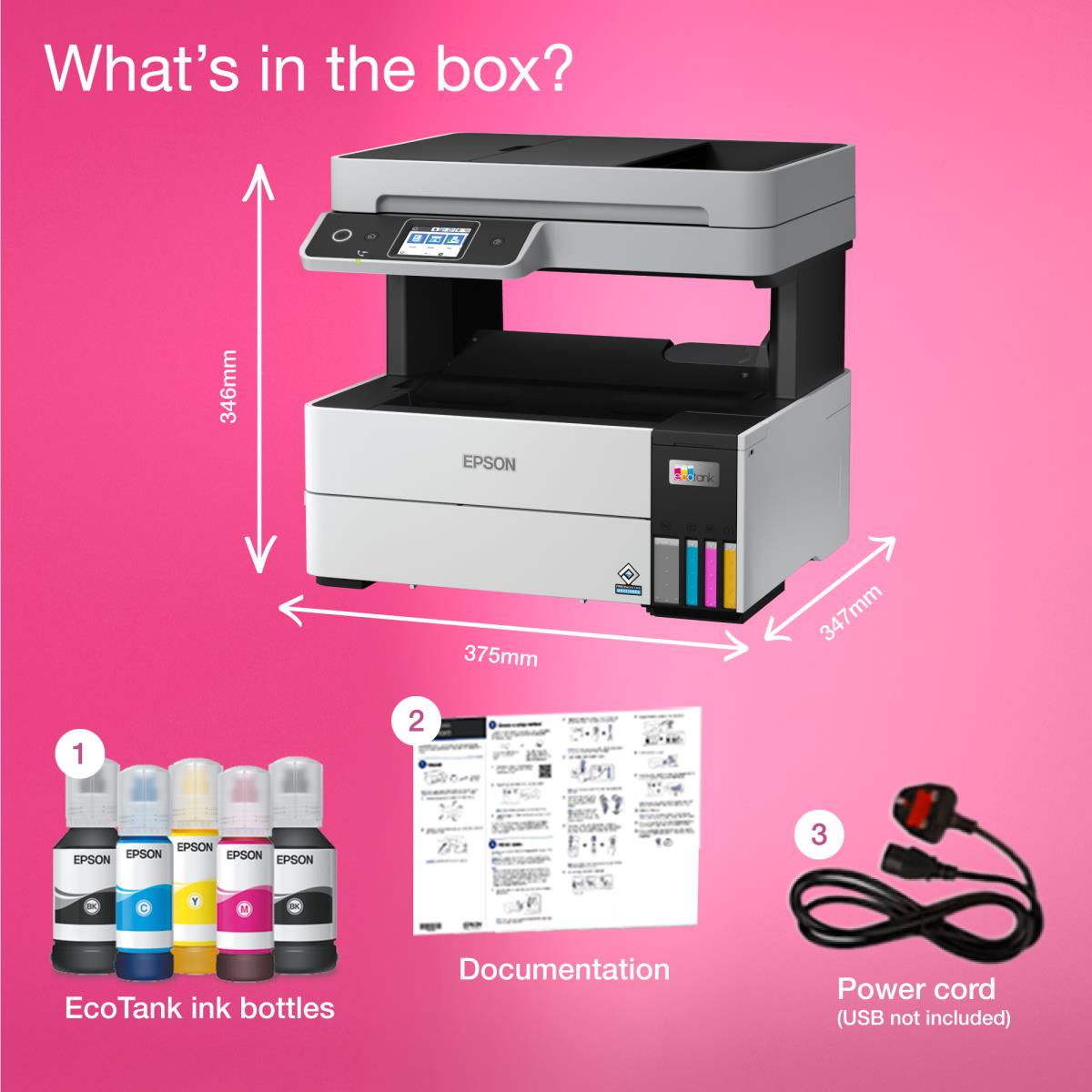 EcoTank ET-5170  ET 5170 ET5170 - Multifunction printer - colour - ink-jet - A4/Legal (media) - up to 17 ppm (printing) - 250 sheets - 33.6 Kbps - USB, LAN, Wi-Fi thumbnail