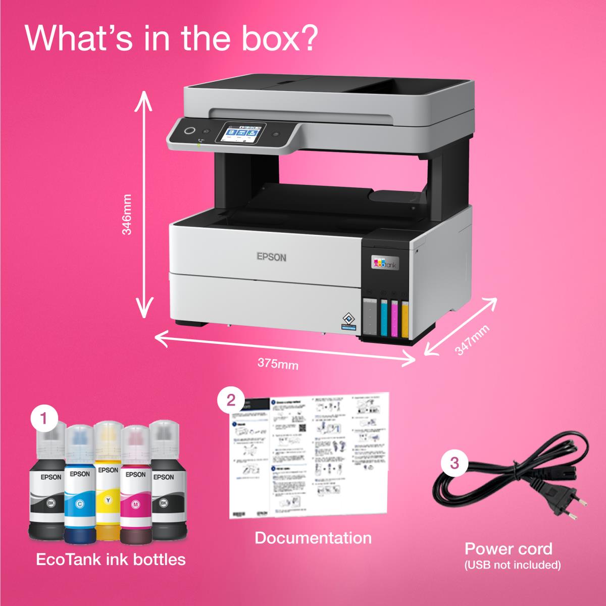 EcoTank ET-5170  ET 5170 ET5170 - Multifunction printer - colour - ink-jet - A4/Legal (media) - up to 17 ppm (printing) - 250 sheets - 33.6 Kbps - USB, LAN, Wi-Fi thumbnail