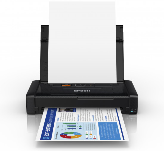 WorkForce WF-110W 110W WF110W WF110 110 W- Printer - colour - ink-jet - A4/Legal - 5760 x 1440 dpi - up to 7 ppm (mono) / up to 4 ppm (colour) - capacity: 20 sheets - USB 2.0, Wi-Fi(n) thumbnail
