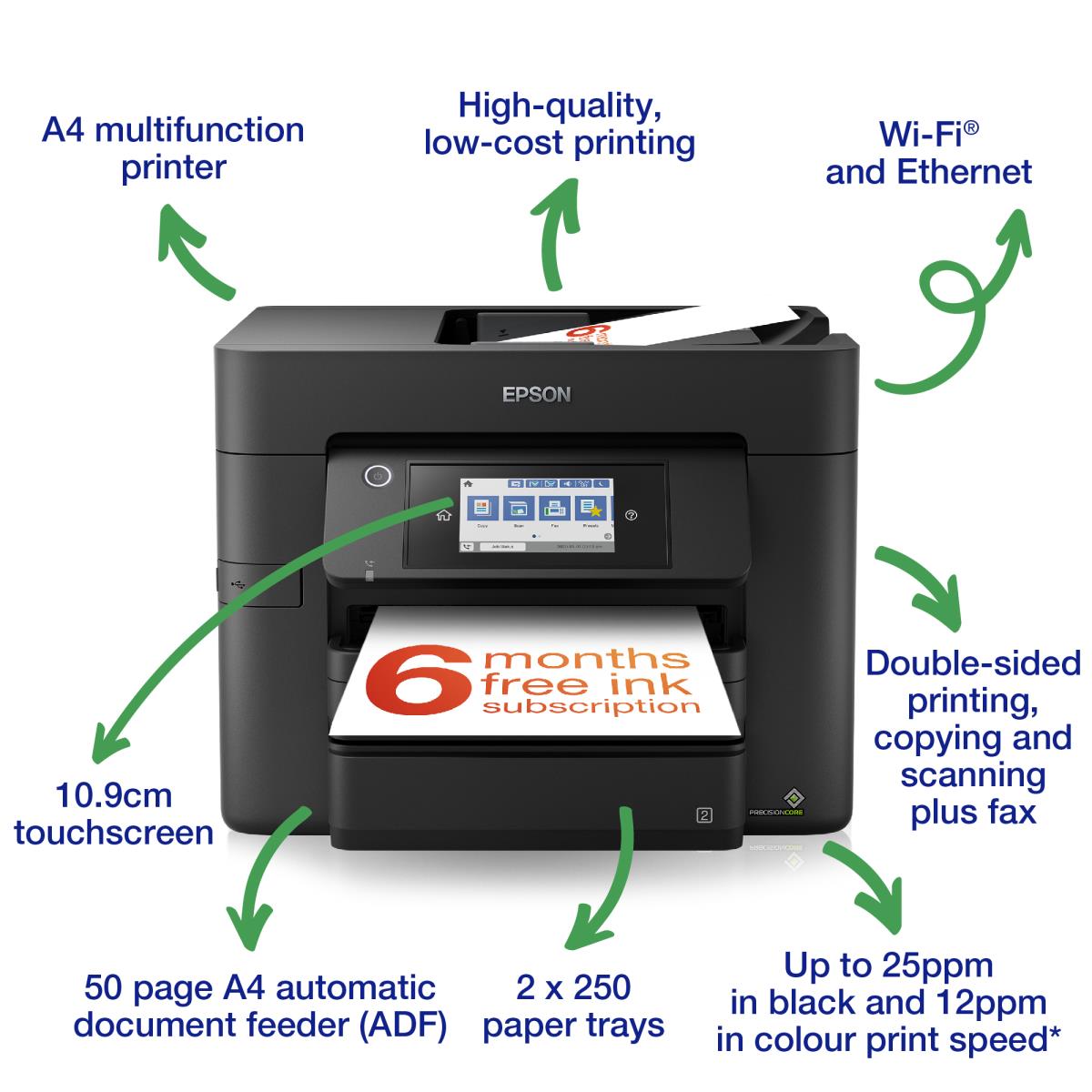 WorkForce PRO WF-4830DTWF A4 Colour Inkjet Multifunction thumbnail