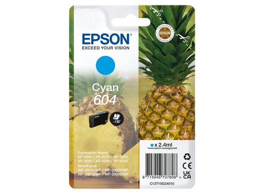 PINEAPPLE 604 CYAN INKSINGLEPACK INK thumbnail