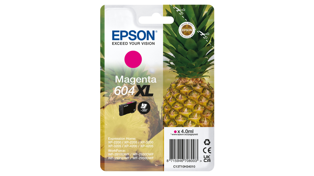 PINEAPPLE 604XL MAGENTASINGLEPACK INK thumbnail
