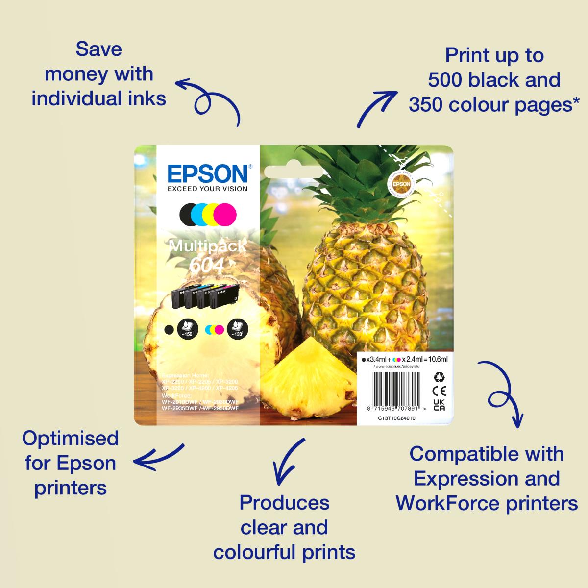 SINGLEPACK YELLOW 604XL INK thumbnail