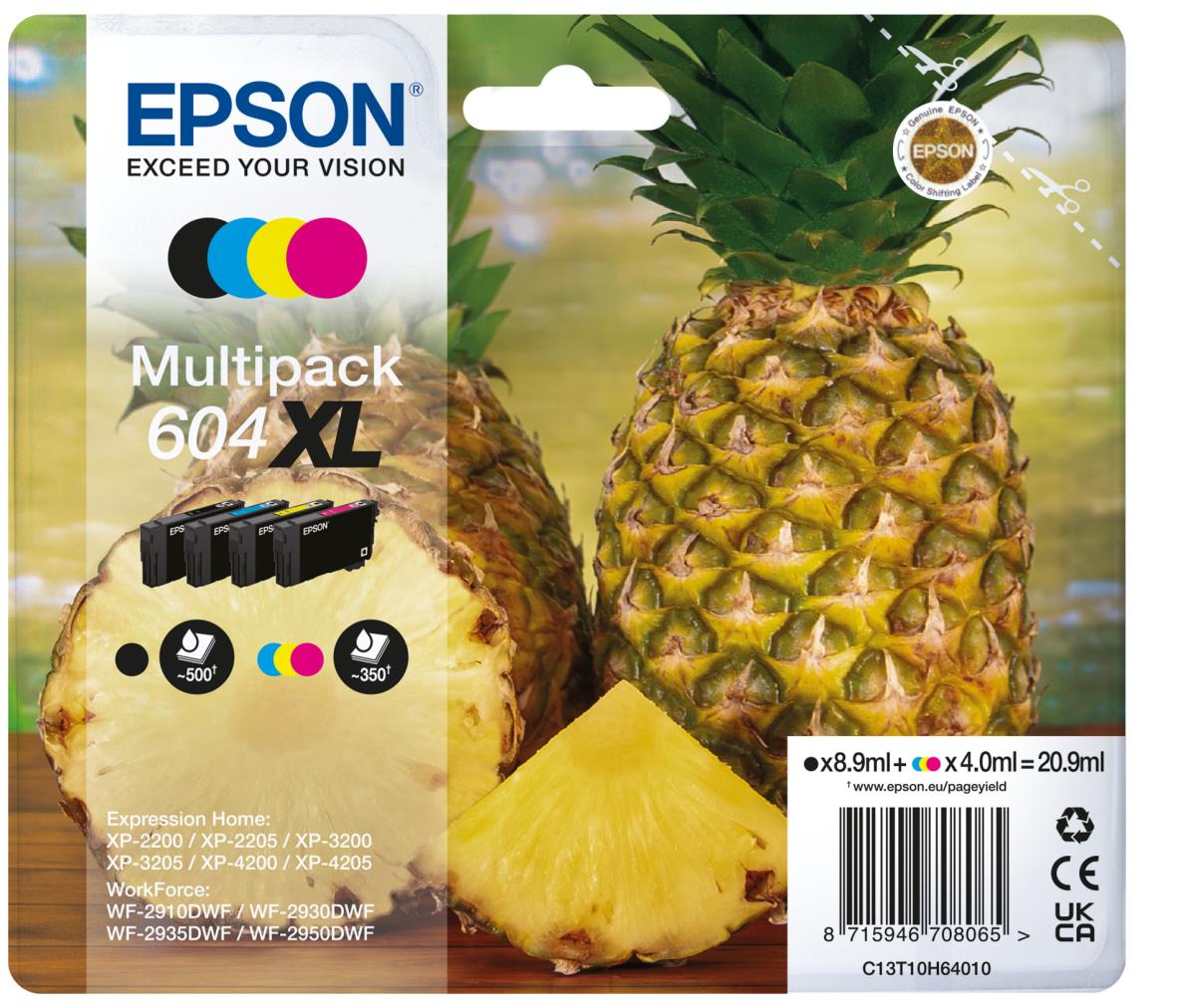 MULTIPACK 4-COLOURS 604XL INK thumbnail