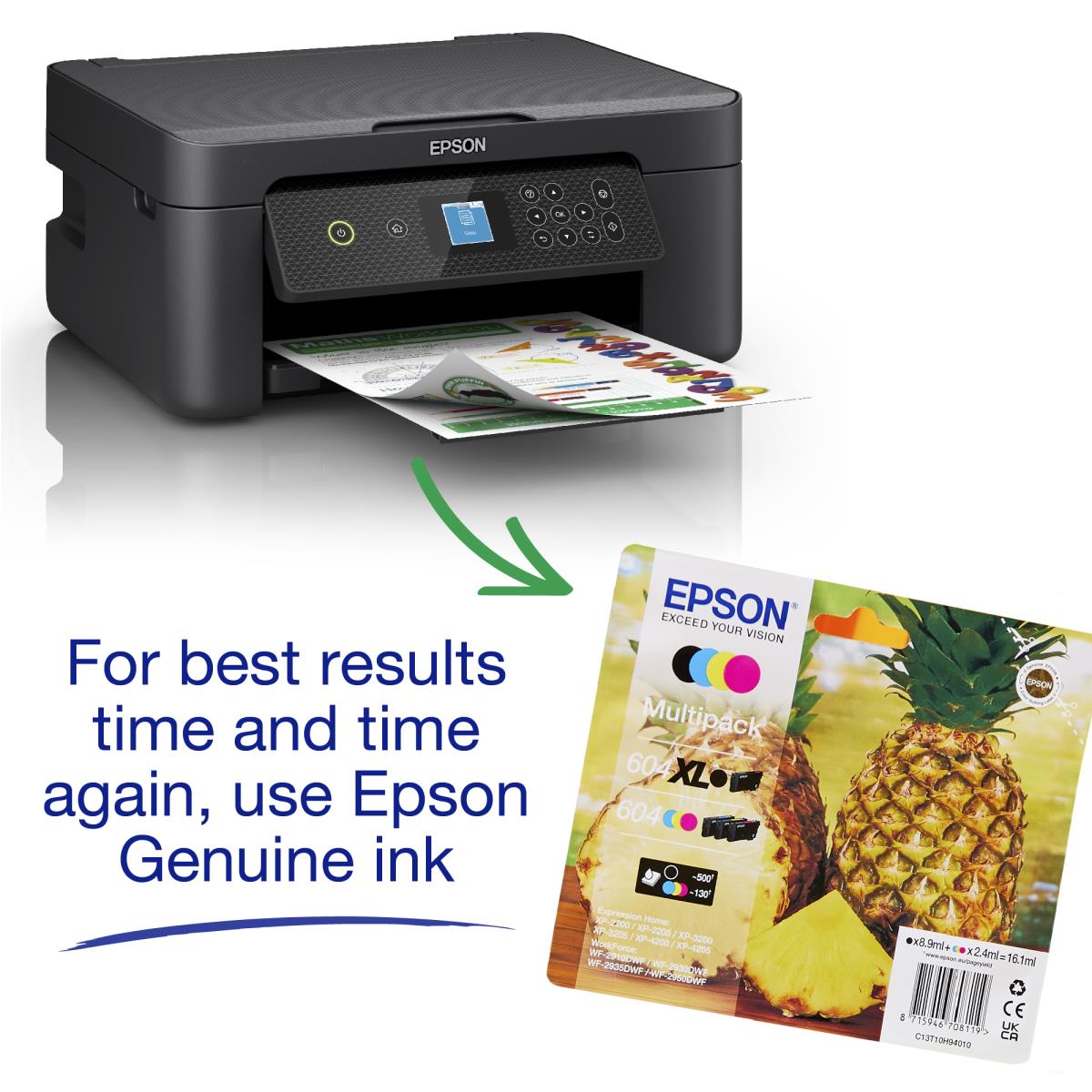 Expression Home XP-3200 C11CK66401 Inkjet Multifunction Printer, Colour, Wireless, All-in-One, Duplex thumbnail
