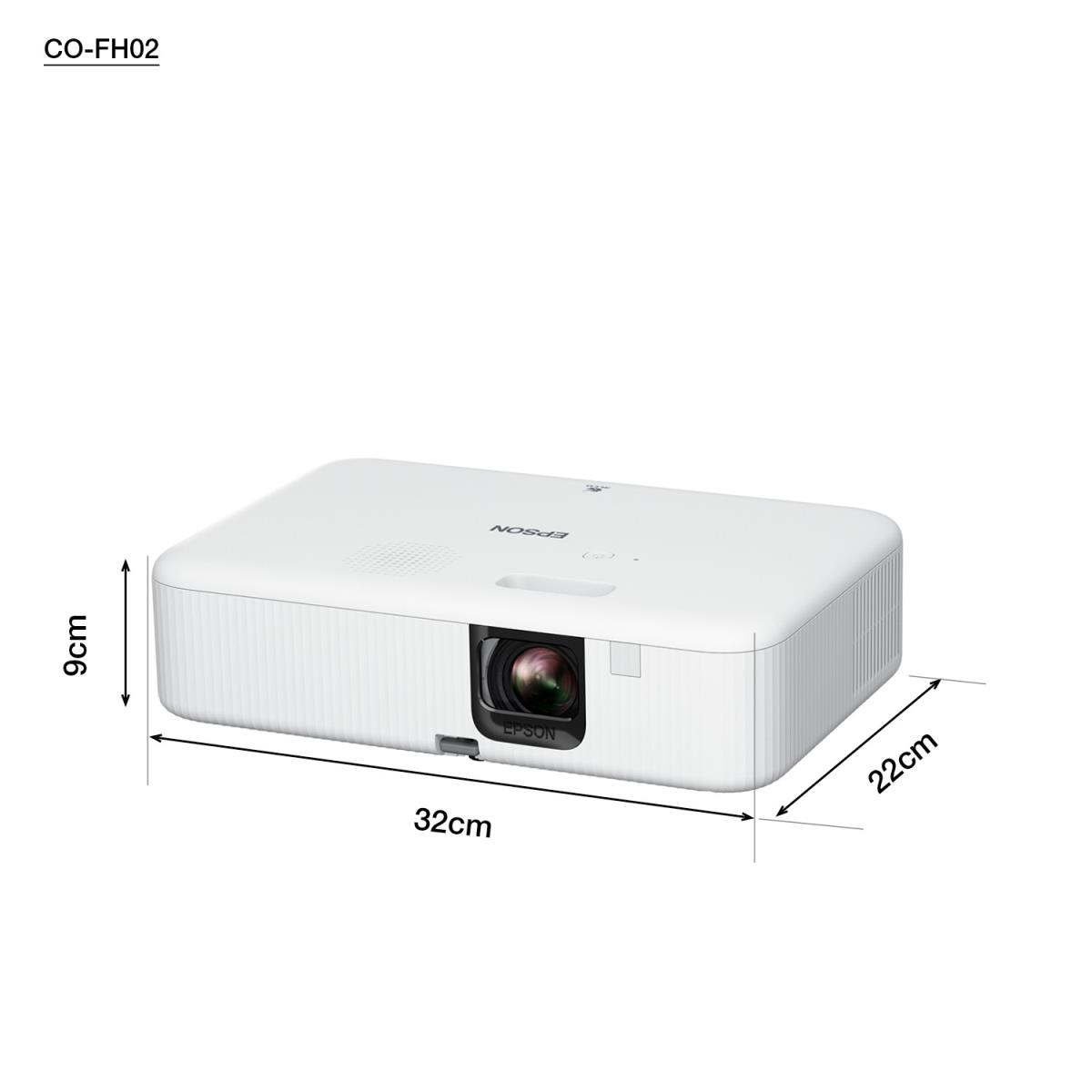 CO-FH02 - 3LCD projector - portable - 3000 lumens (white) - 3000 lumens (colour) - Full HD (1920 x 1080) - 16:9 - 1080p - black / white - Android TV thumbnail