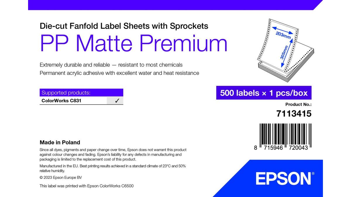 PP MATTE LABEL PREM DIE-CUT thumbnail