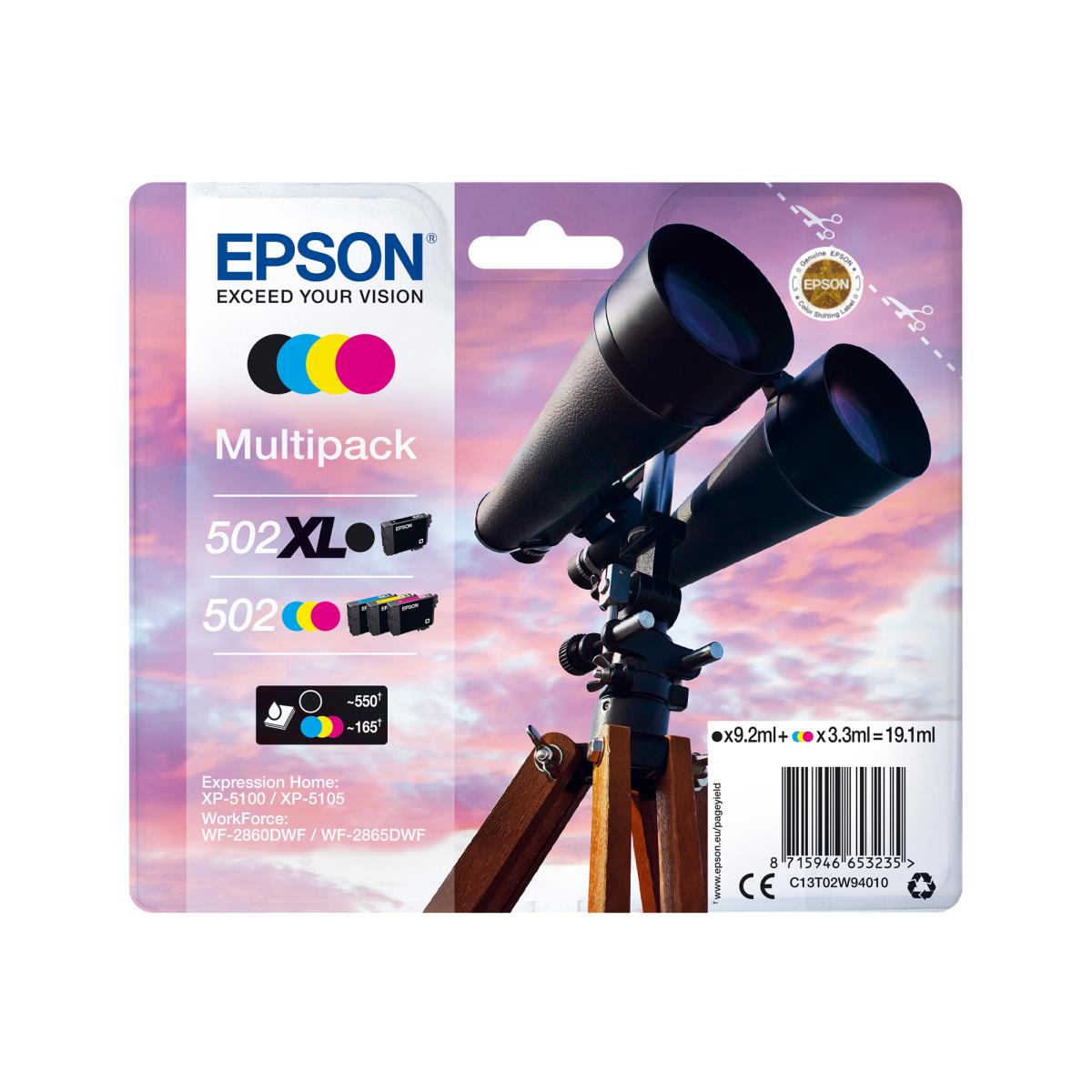 502XL BK / 502 CMY HIGH CAPACITY INK thumbnail