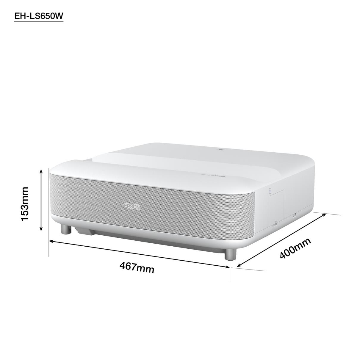 EH-LS650W - 3LCD projector - 3600 lumens (white) - 3600 lumens (colour) - 16:9 - 4K - ultra short-throw lens - 802.11ac wireless - white - Android TV thumbnail
