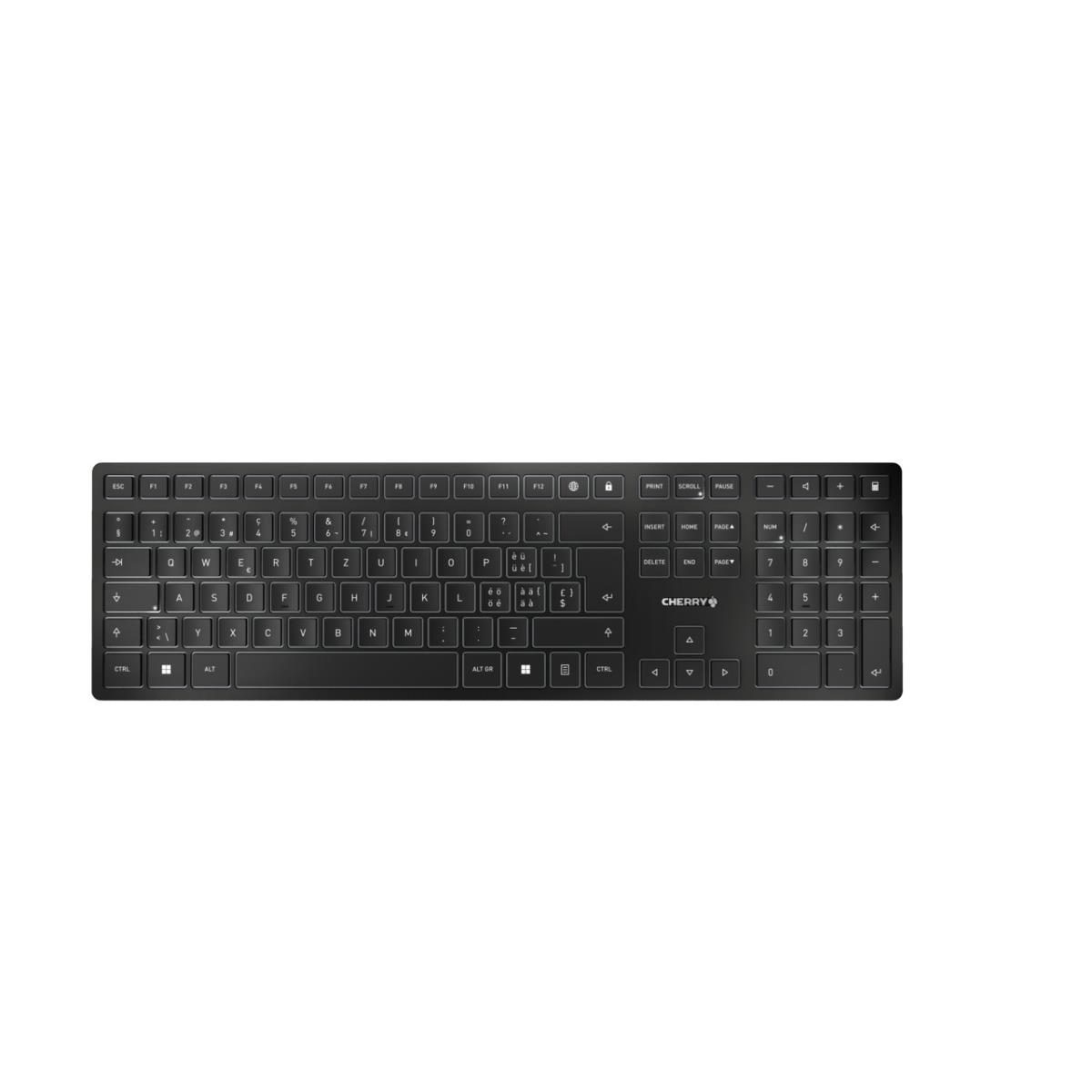 EU Product - KW9100 Wireless SLIM Tastatur CH schwarz/grau thumbnail
