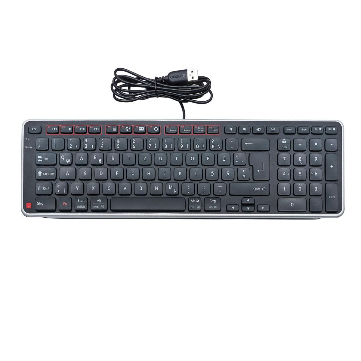 EU Product - Balance Tastatur wired DE-Layout schwarz/silber retail thumbnail