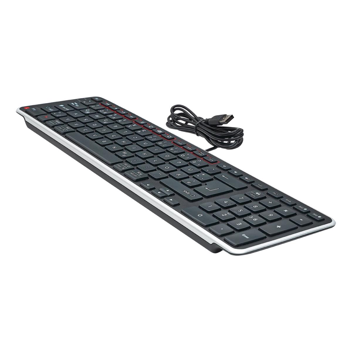 EU Product - Balance Tastatur wired DE-Layout schwarz/silber retail thumbnail