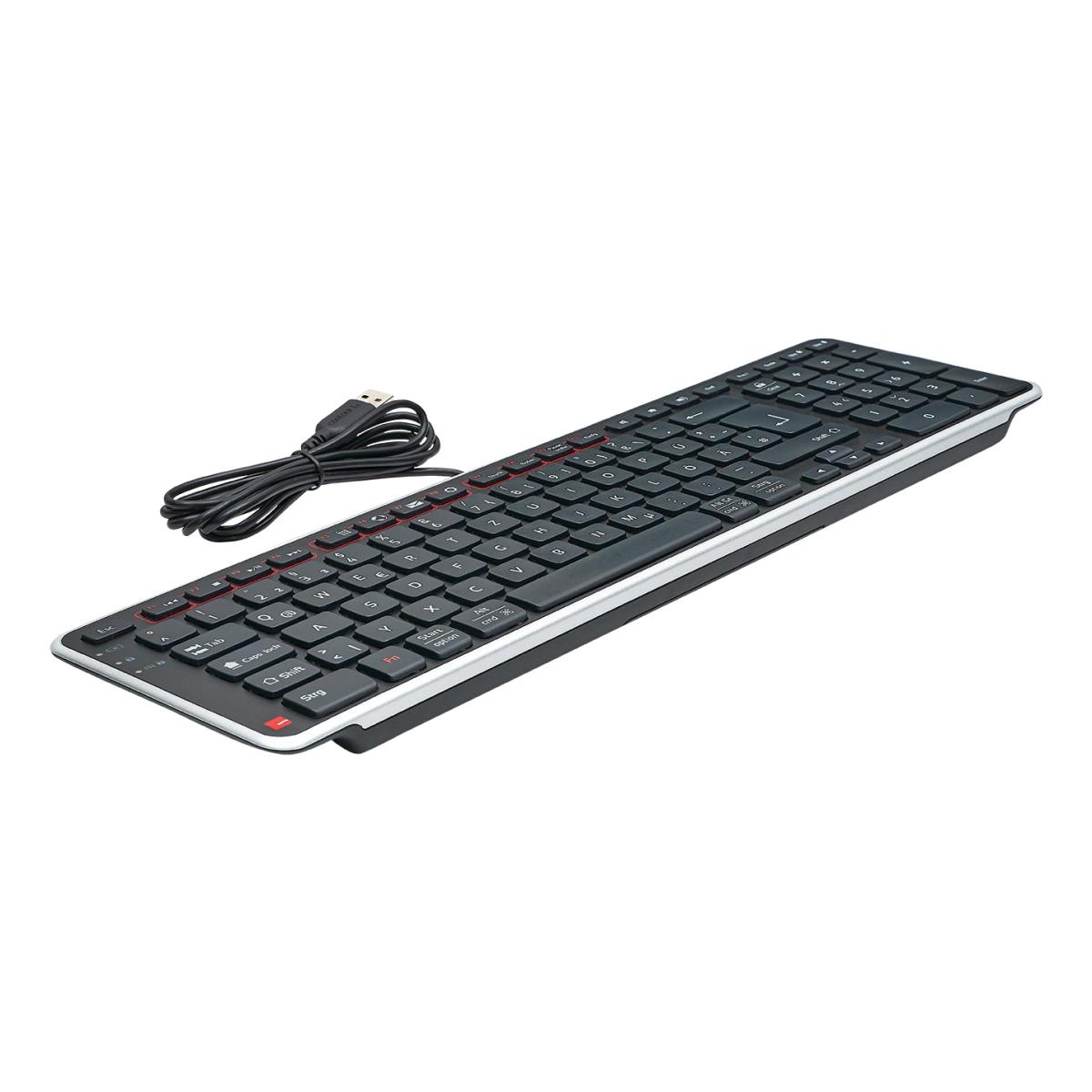 EU Product - Balance Tastatur wired DE-Layout schwarz/silber retail thumbnail