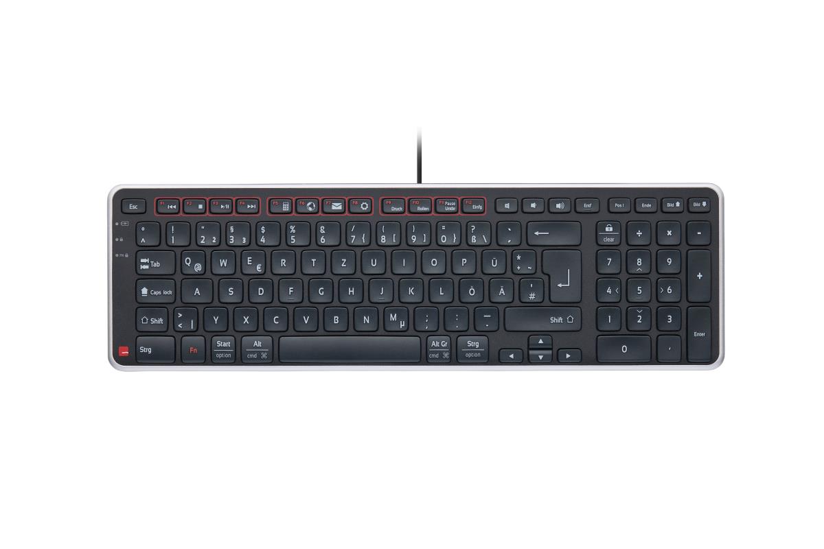 EU Product - Balance Tastatur wired DE-Layout schwarz/silber retail thumbnail