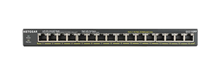 GS316PP FlexPoE 16-Port Unmanaged Desktop Gigabit PoE+ Switch (183W) thumbnail