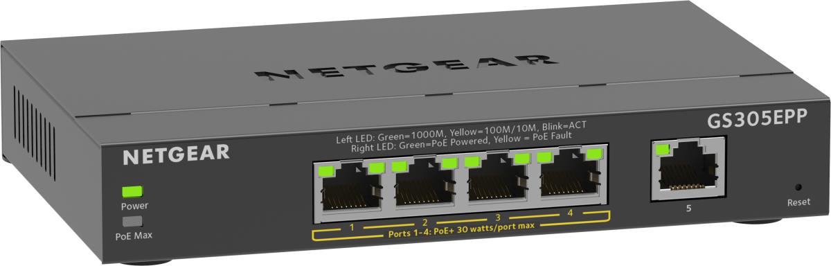 EU Product - 5Port Switch 10/100/1000 GS305EPP thumbnail