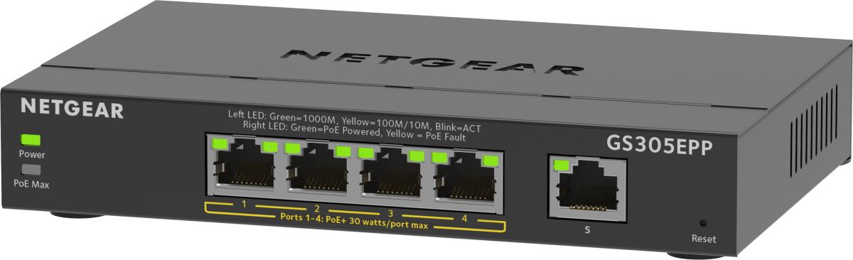 EU Product - 5Port Switch 10/100/1000 GS305EPP thumbnail