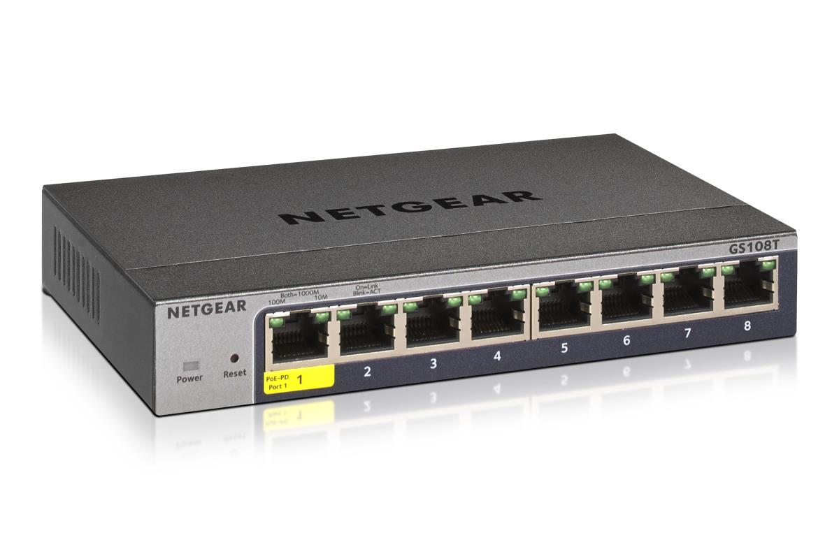 EU Product - 8Port Switch 10/100/1000 GS108T v3 thumbnail