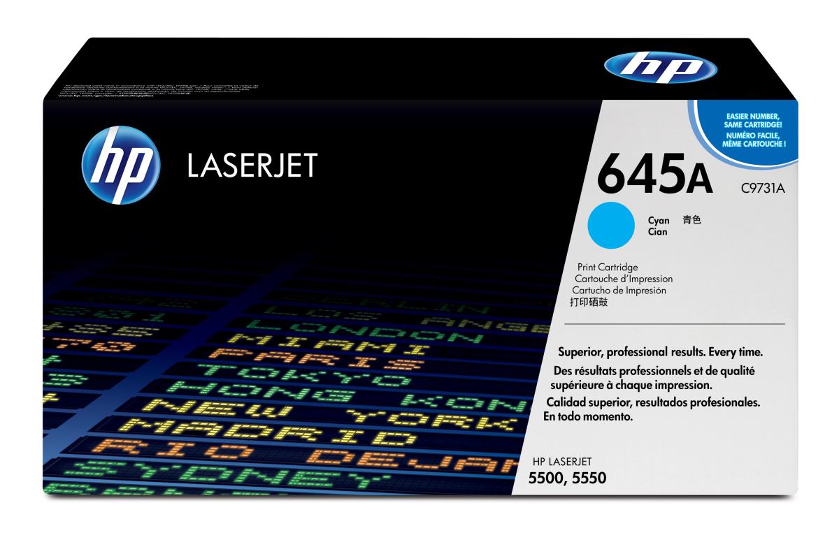 EU Product - Toner HP 645A / C9731A Cyan thumbnail