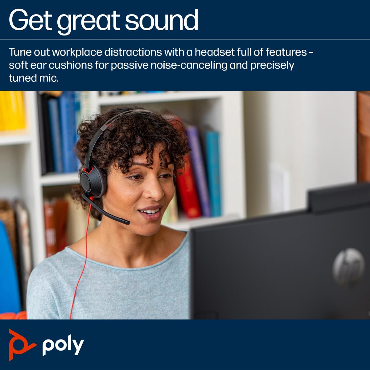HP Poly Blackwire 5220 Stereo USB-C Headset thumbnail