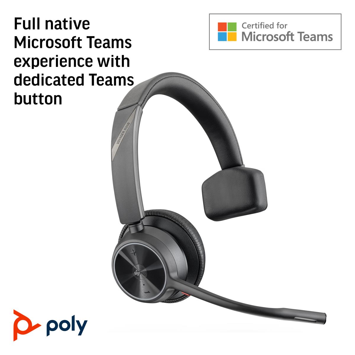 POLY VOYAGER 4310 MS TEAM USB-C+BT700 thumbnail