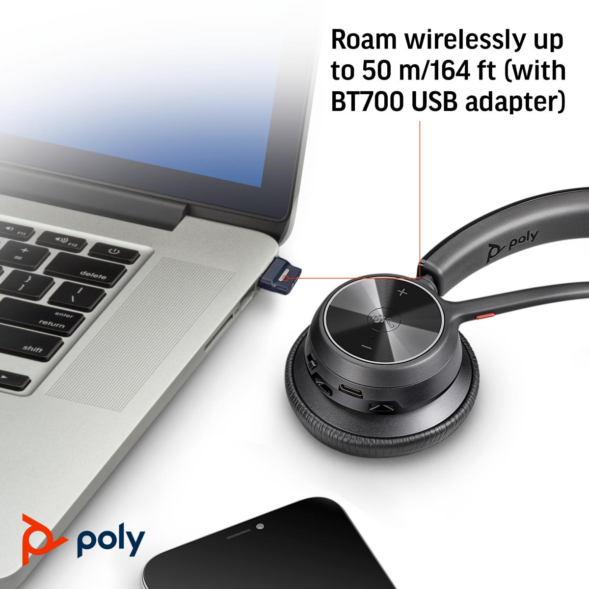 POLY VOYAGER 4310 MS TEAM USB-C+BT700 thumbnail
