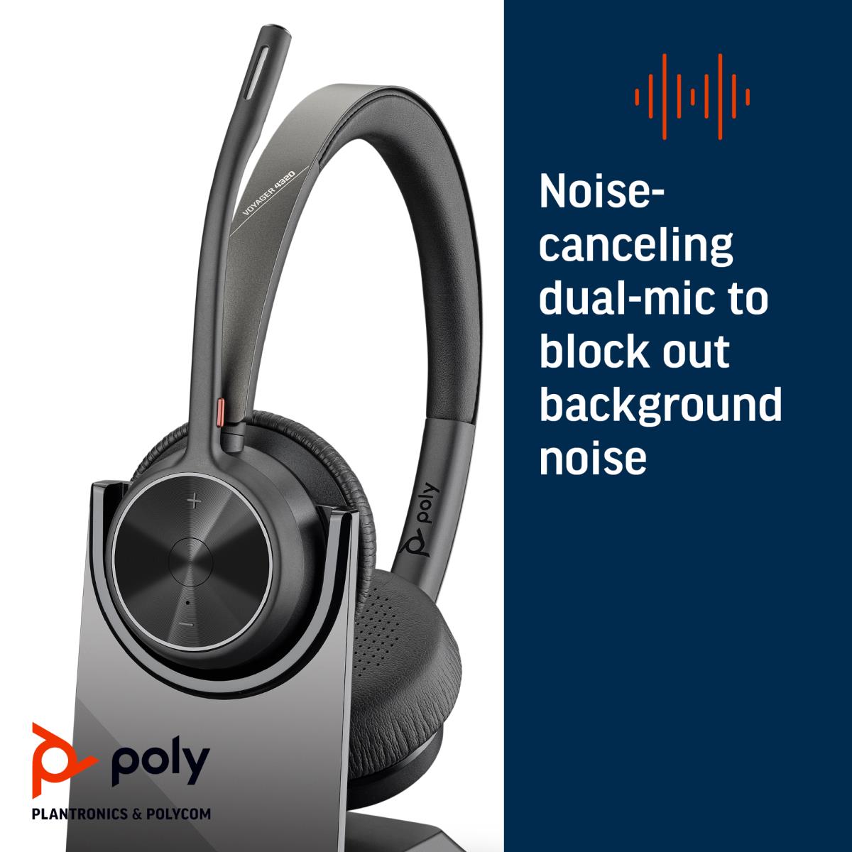 EU Product - Voyager 4320 UC USB-A Headset - Headset - 20 KHz thumbnail