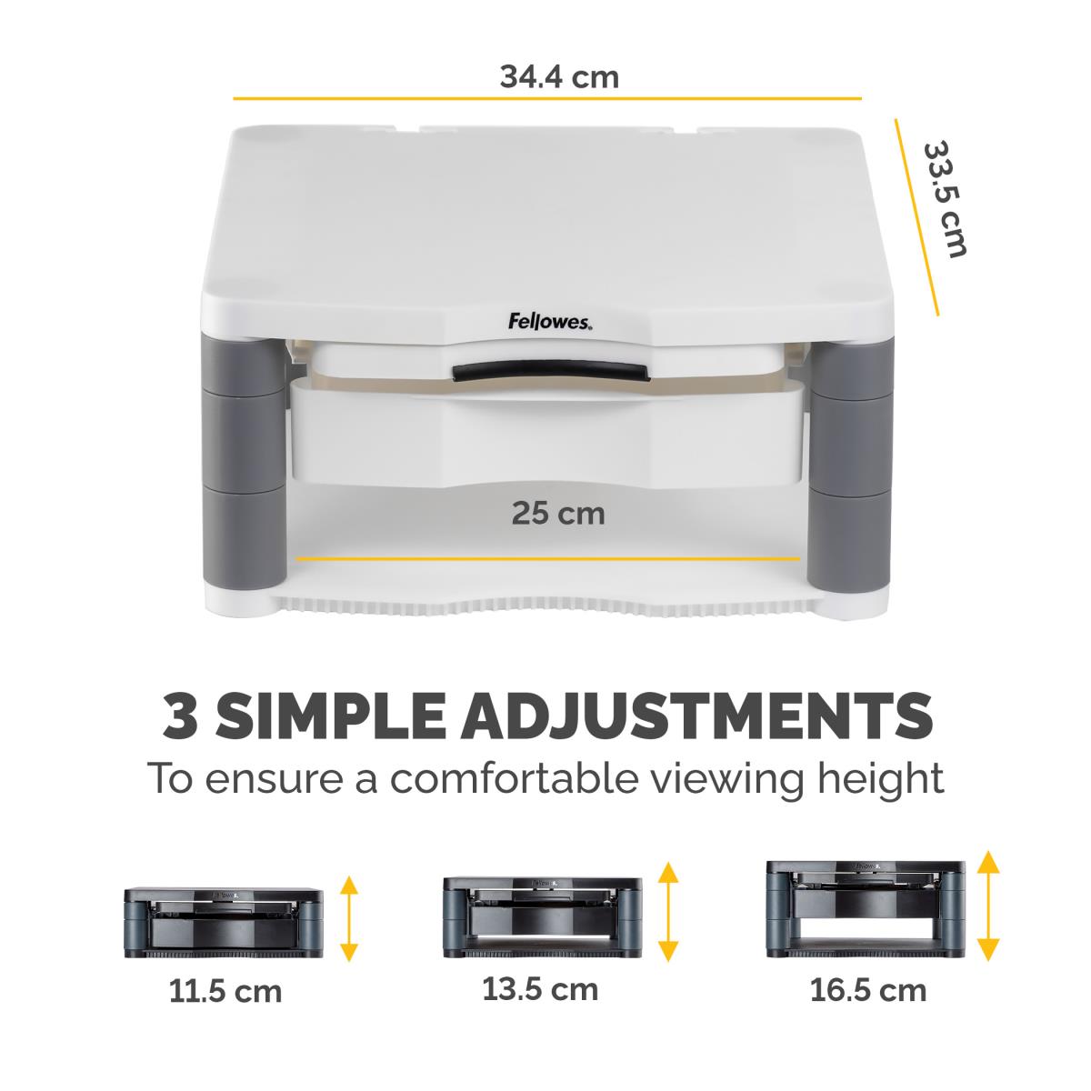Premium Monitor Riser Plus White thumbnail