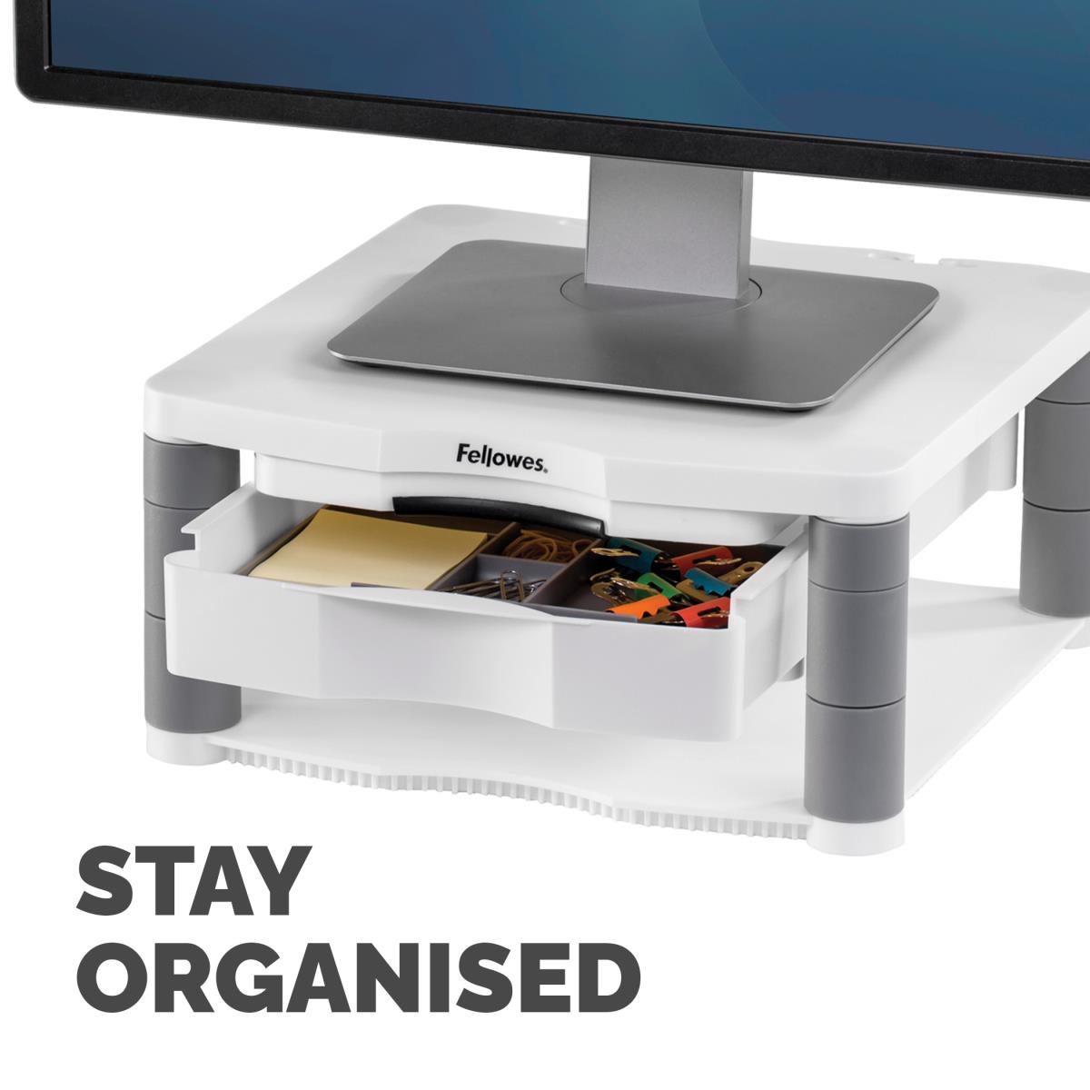 Premium Monitor Riser Plus White thumbnail