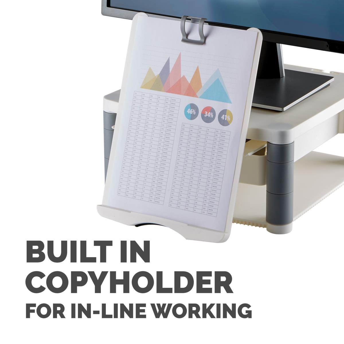 Premium Monitor Riser Plus White thumbnail