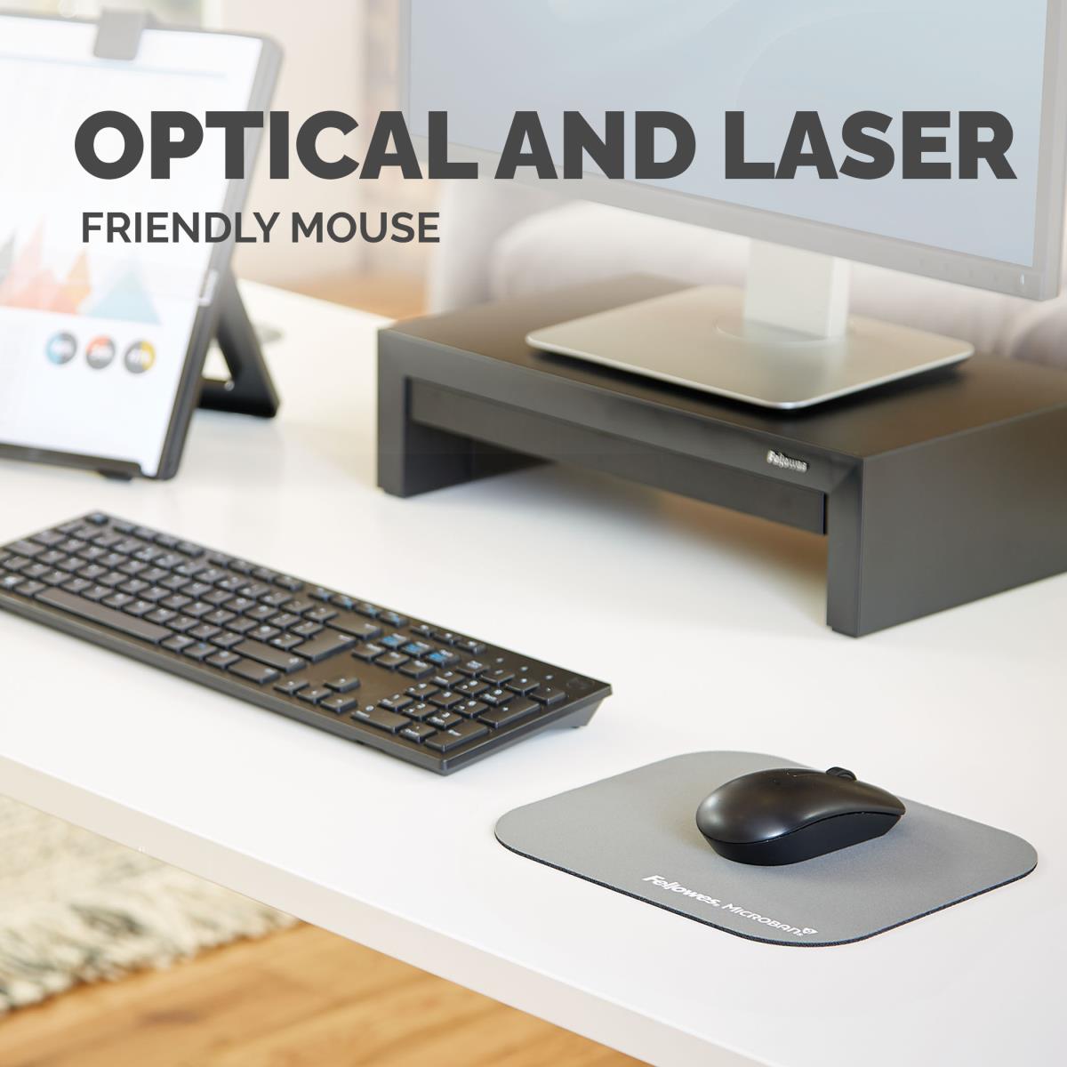 MOUSE PAD WITH MICROBAN - SILVER thumbnail