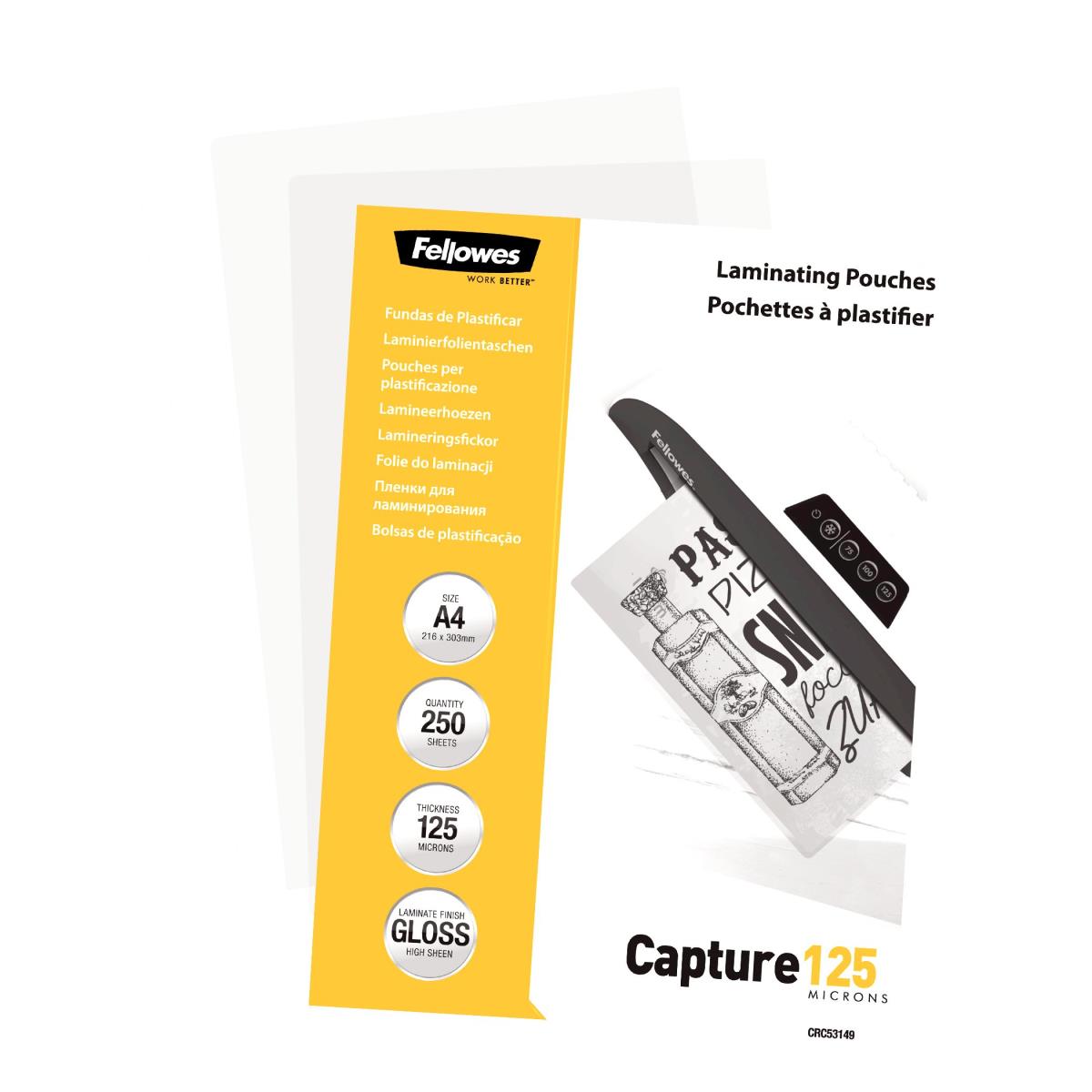 Laminating Pouch 125MIC A4 250pk thumbnail