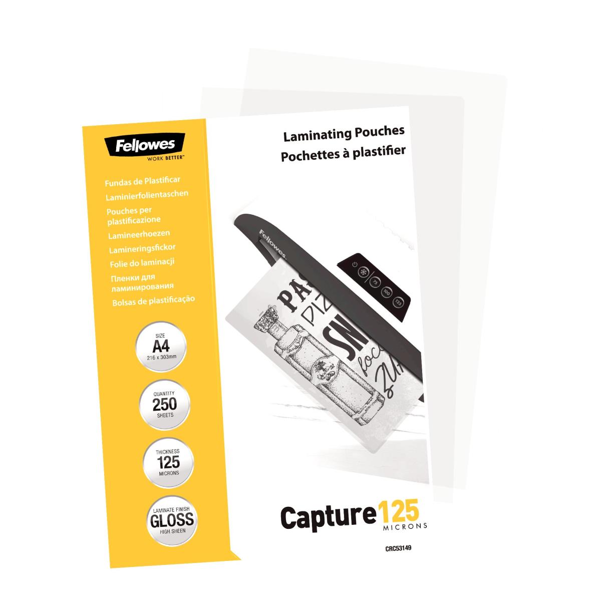 Laminating Pouch 125MIC A4 250pk thumbnail