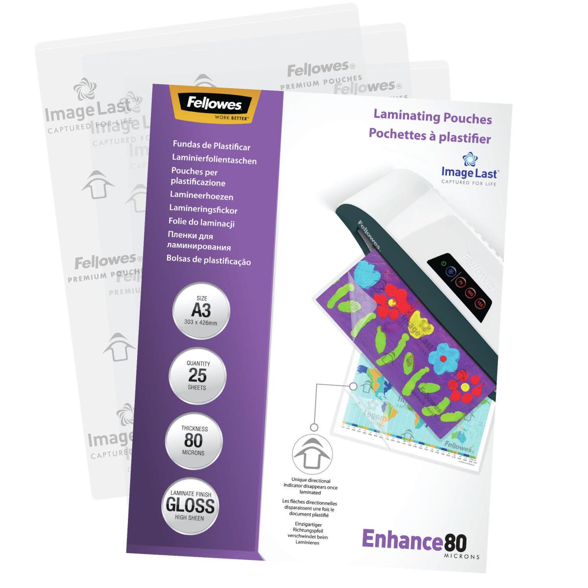 IL Laminating Pouch 80MIC A3 25pk thumbnail