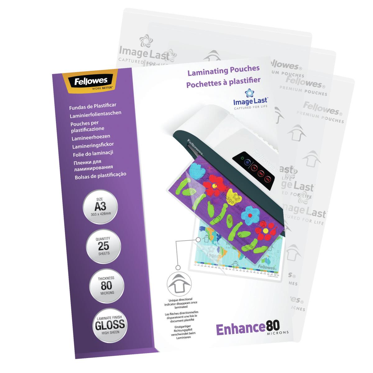 IL Laminating Pouch 80MIC A3 25pk thumbnail