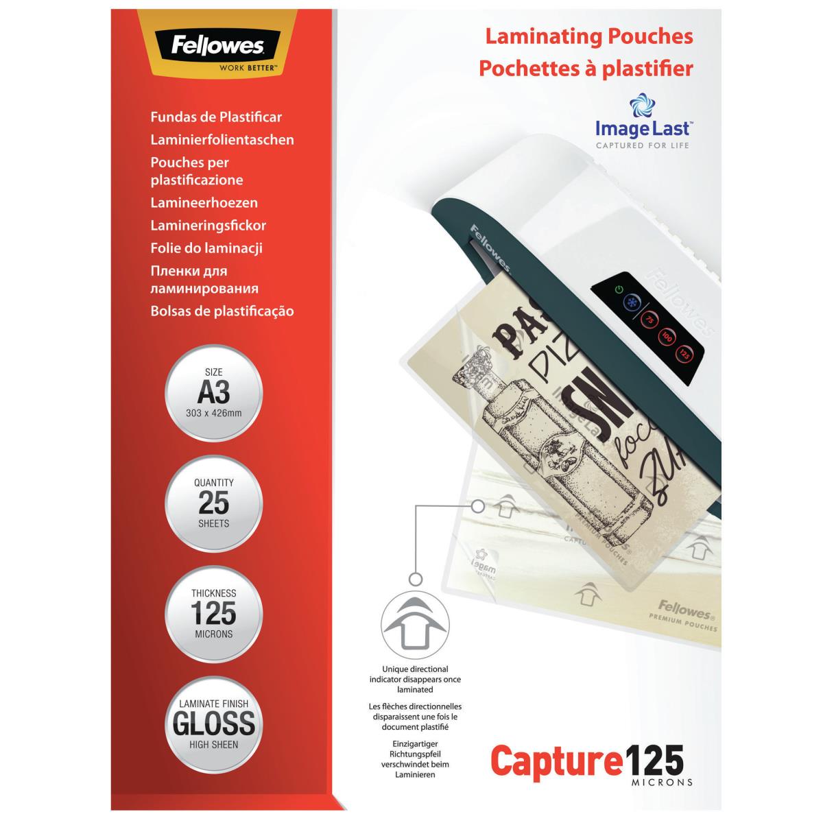 IL Laminating Pouch A3 125MIC 25pk thumbnail