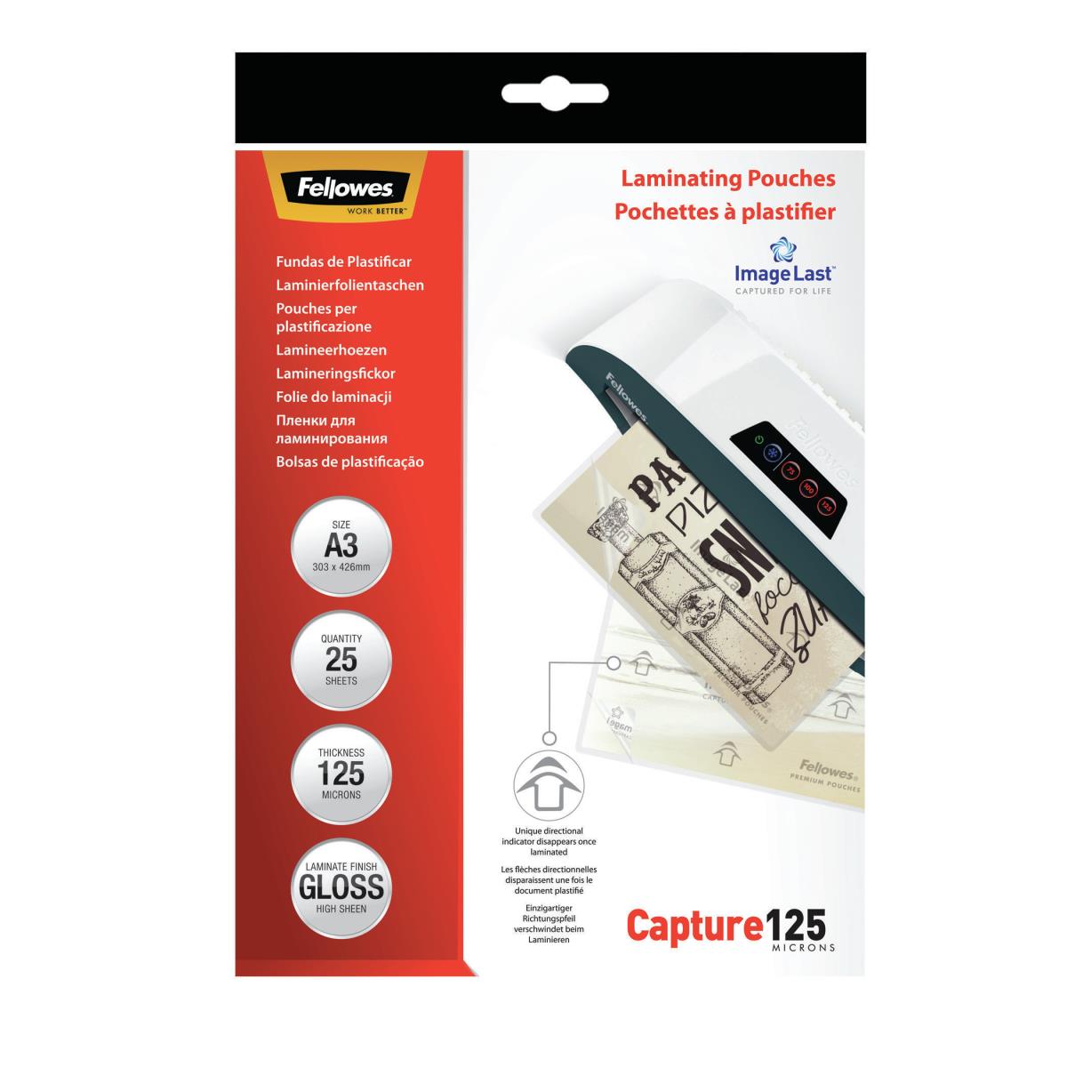 IL Laminating Pouch A3 125MIC 25pk thumbnail