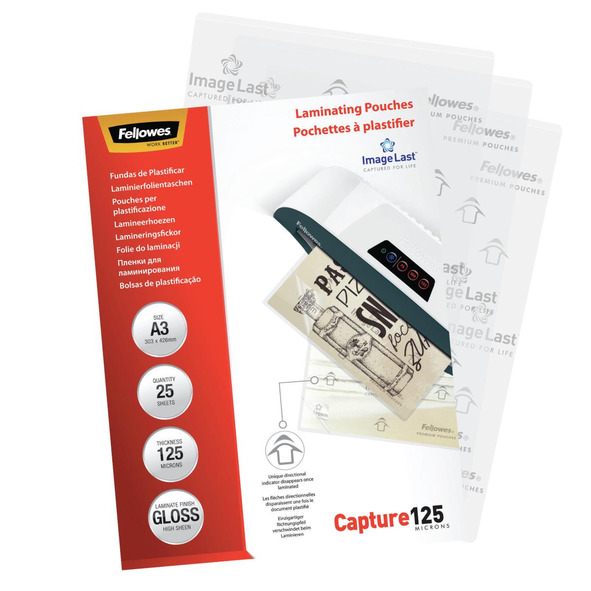 IL Laminating Pouch A3 125MIC 25pk thumbnail